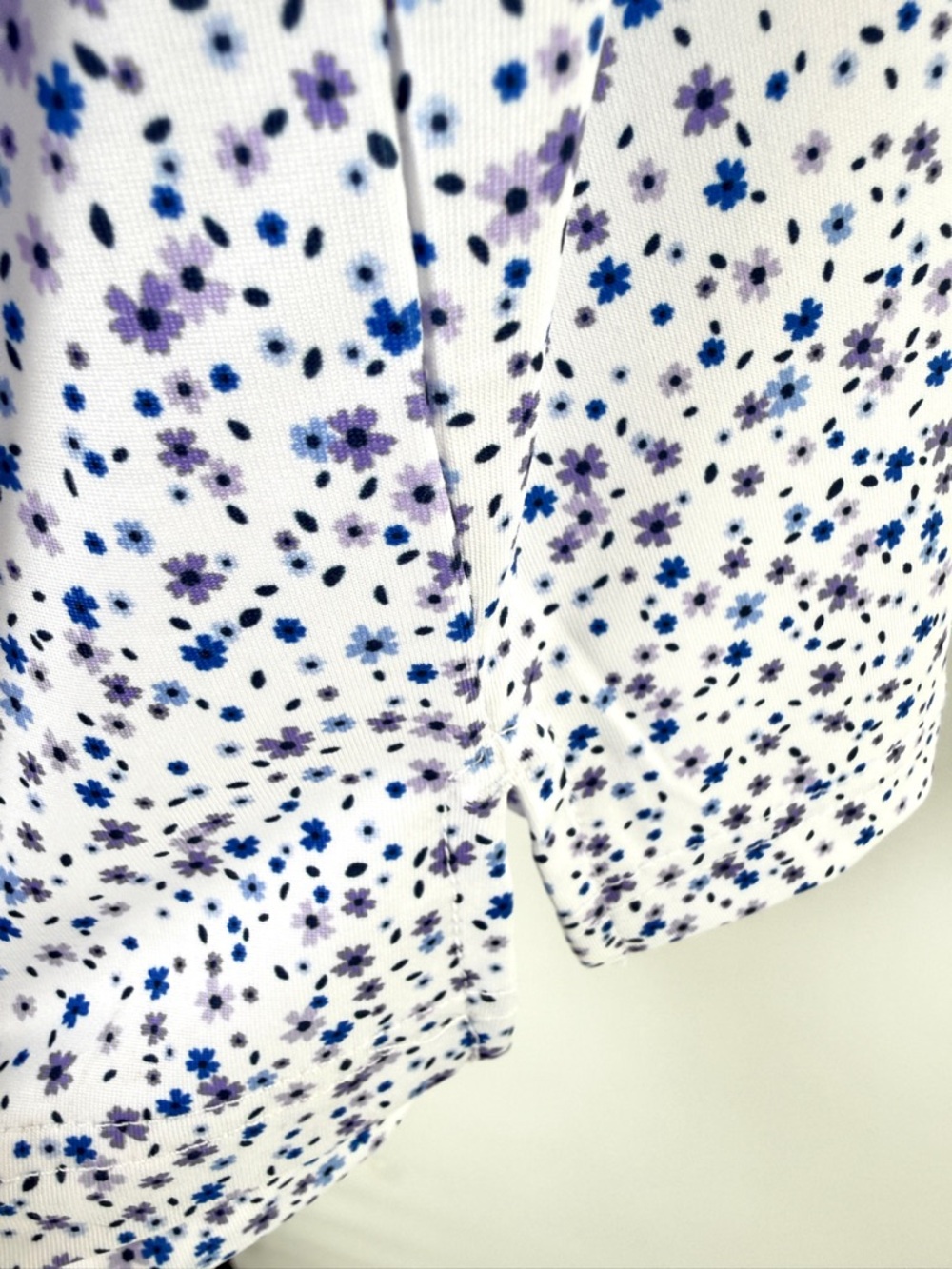 Tailor Byrd Ditsy Floral Performance Polo Golf Shirt White Blue Men's  Size XL - Picture 11 of 17